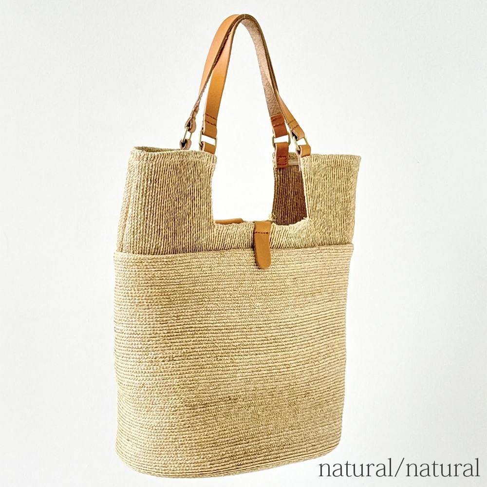 mononogu  WO4-RF  raffia Brade Woven Tote