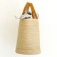 mononogu  WO1-RF Raffia Brade Woven Bucket Tote