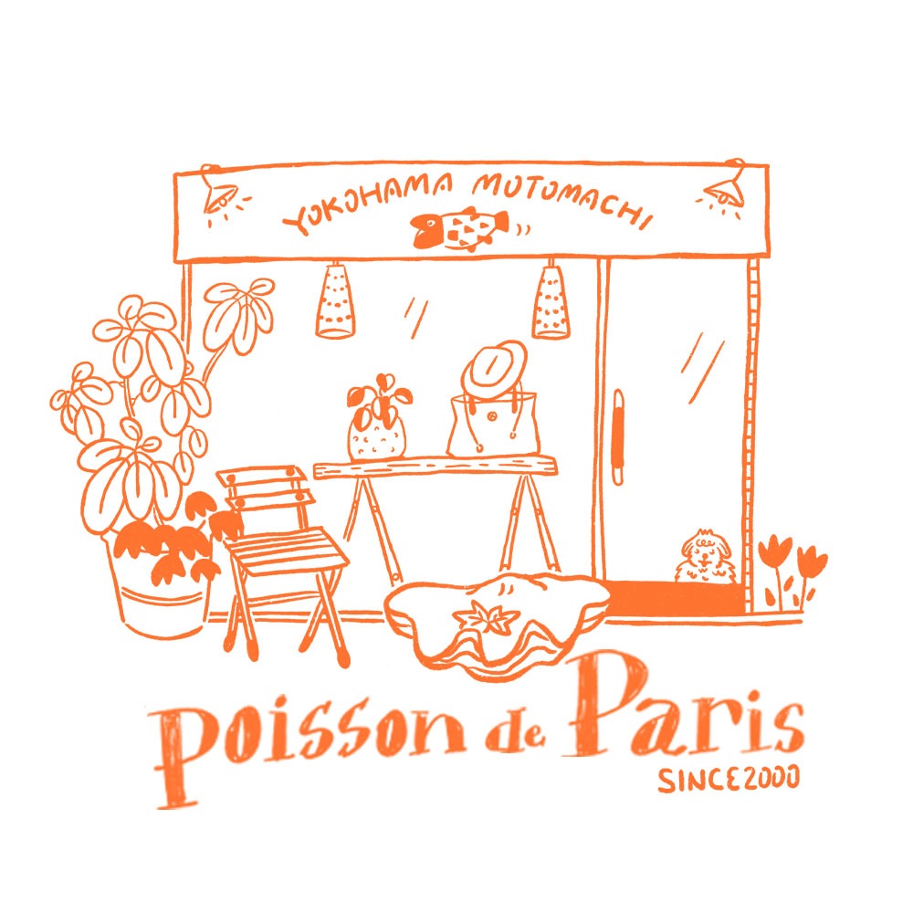 poisson de Paris YOKOMAMA MOTOMACHI ����T-SHIRT