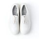 chausser PLAIN TOE DERBY SHOES white