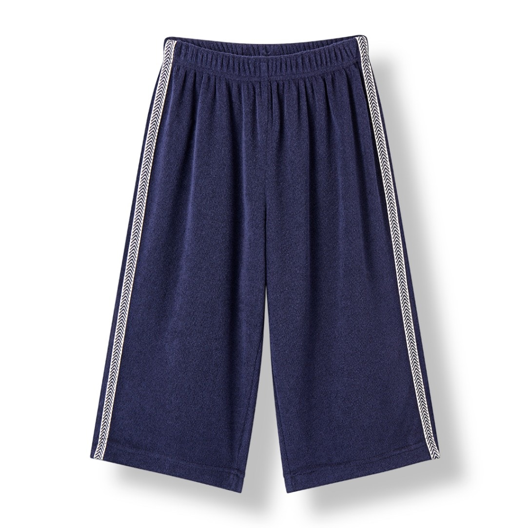 【LUNKA】Terry Wide Pants/Navy