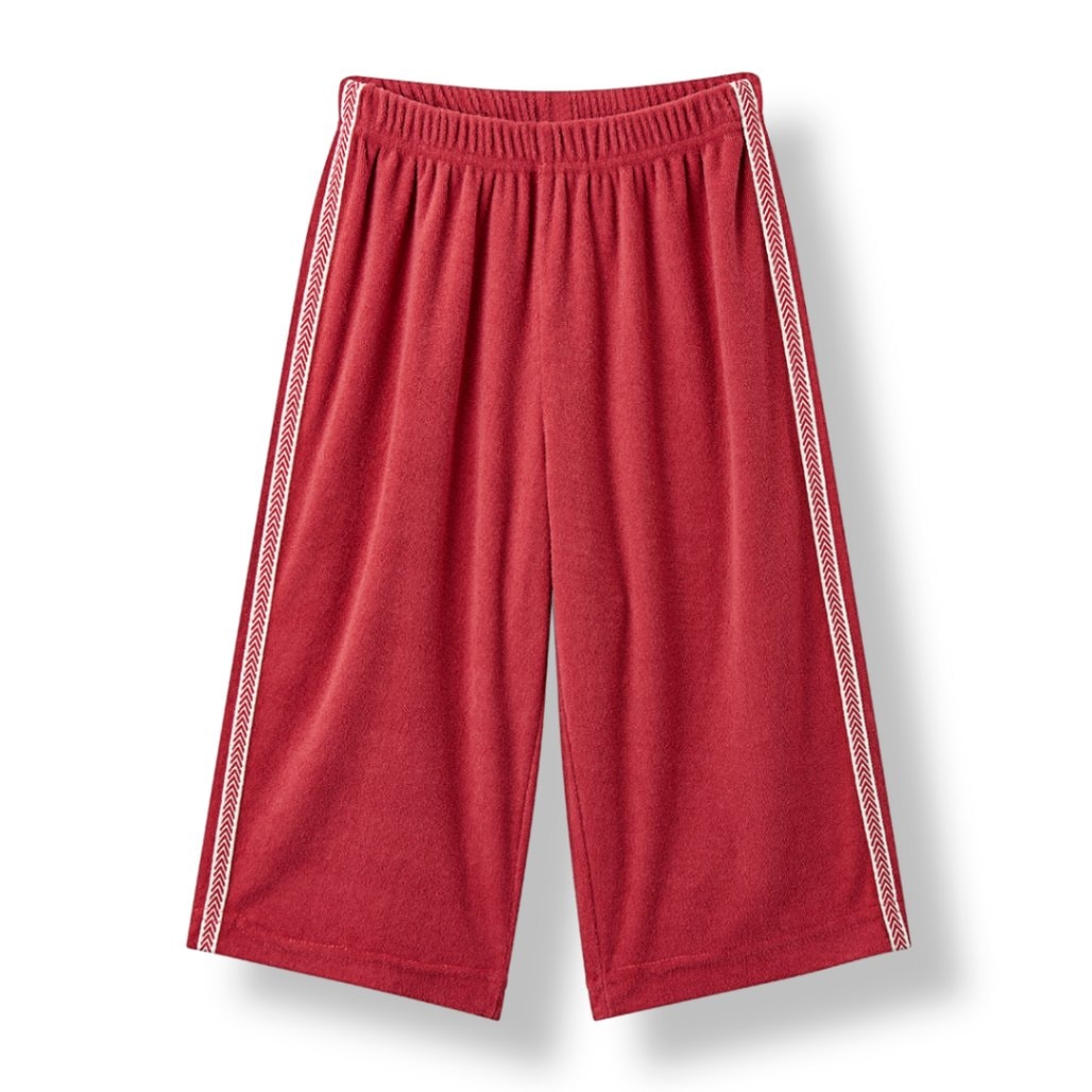 【LUNKA】Terry Wide Pants/Red