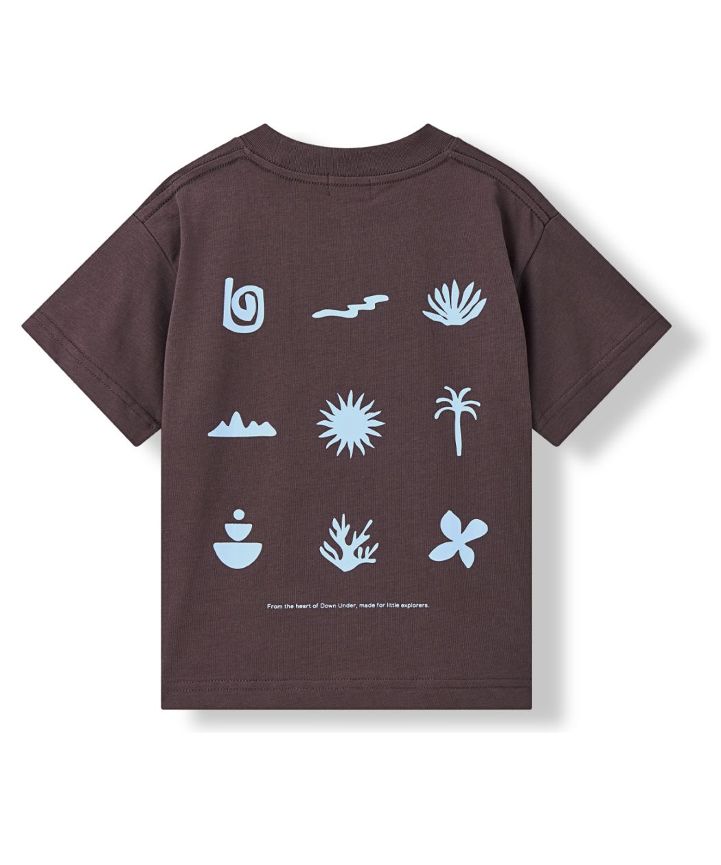 【LUNKA】Graphic Half T-Shirt(Kids) Brown