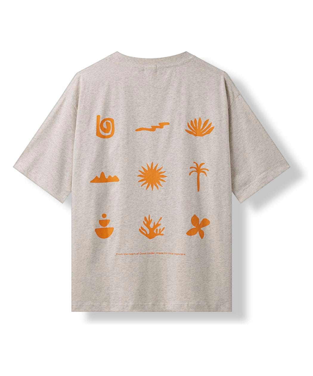 【LUNKA】Graphic Half T-Shirt(Adult) Oatmeal