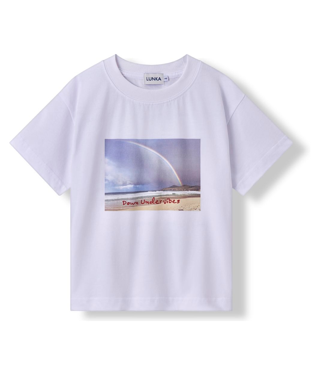 【LUNKA】Photo Half T-Shirt(Kids)White