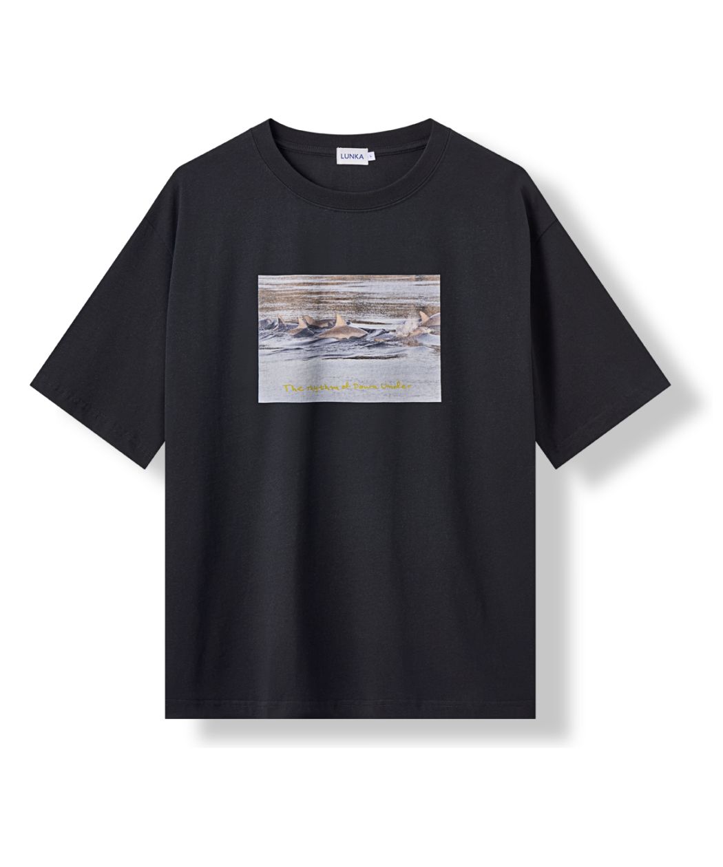 【LUNKA】Photo Half T-Shirt(Adult) Black
