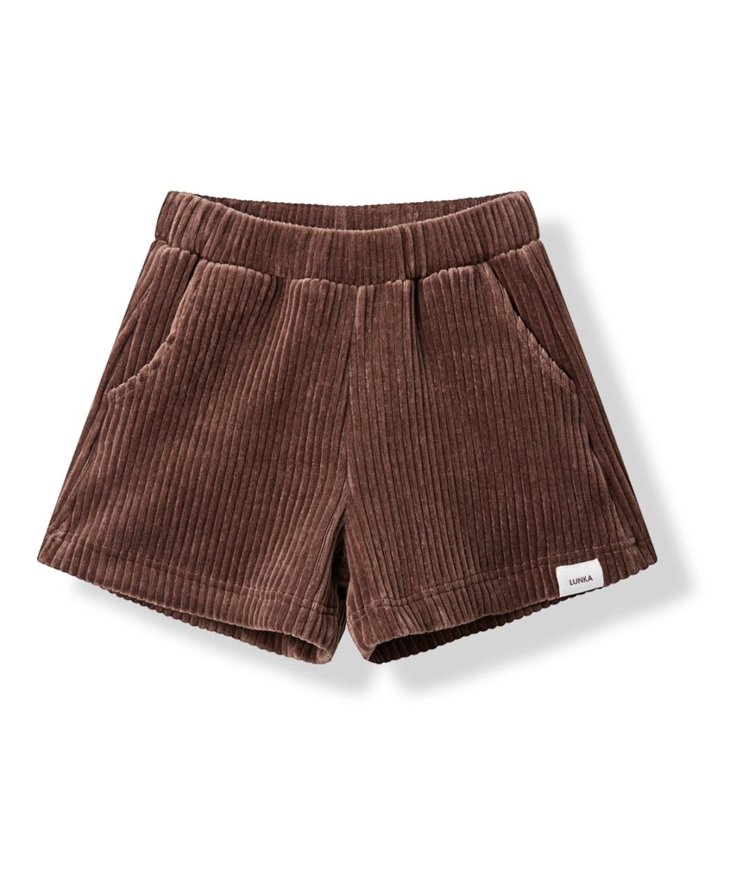 【LUNKA】Corduroy Short Pants Brown