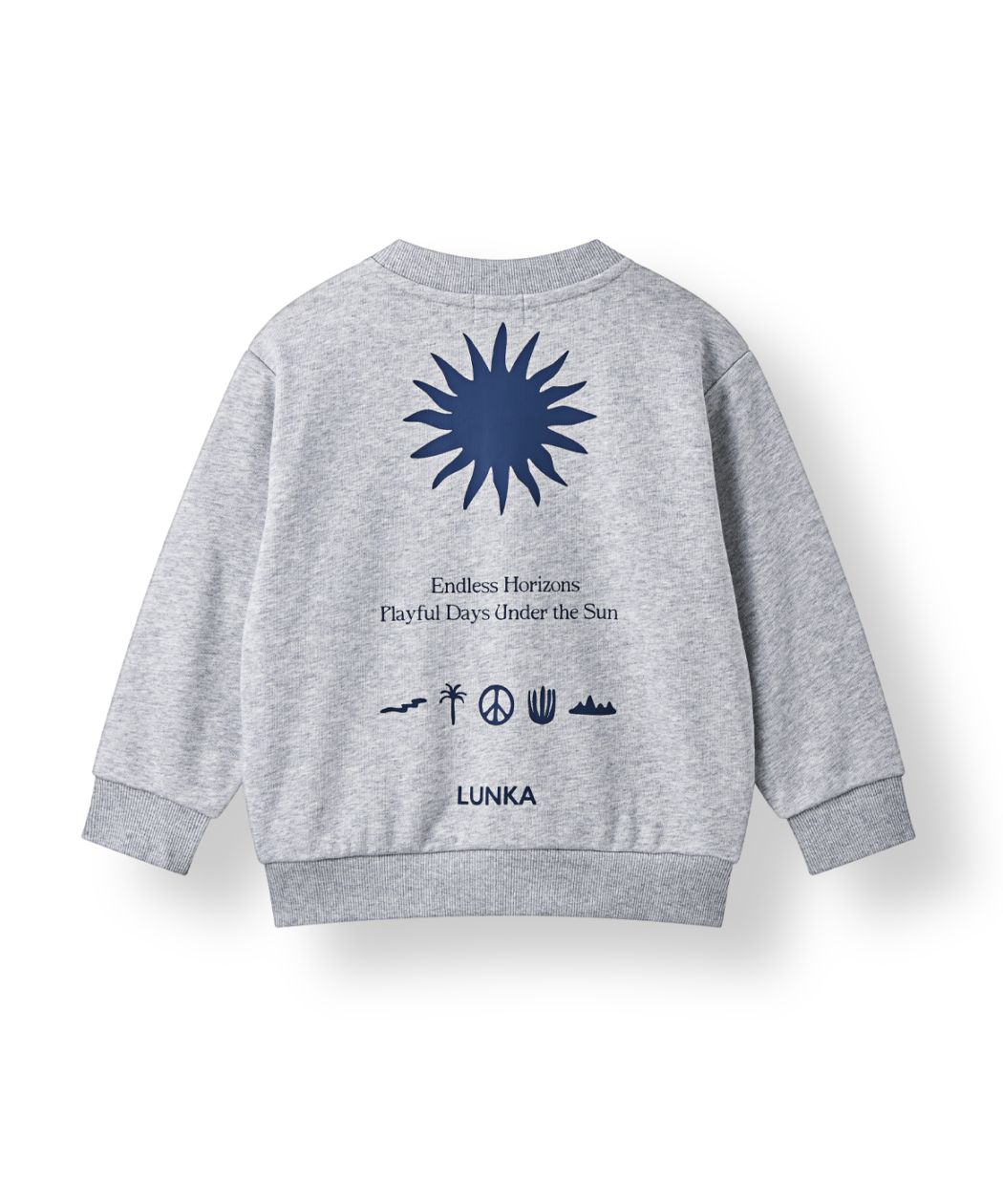 【LUNKA】 Sun Logo Sweat Shirt(Kids)/Gray