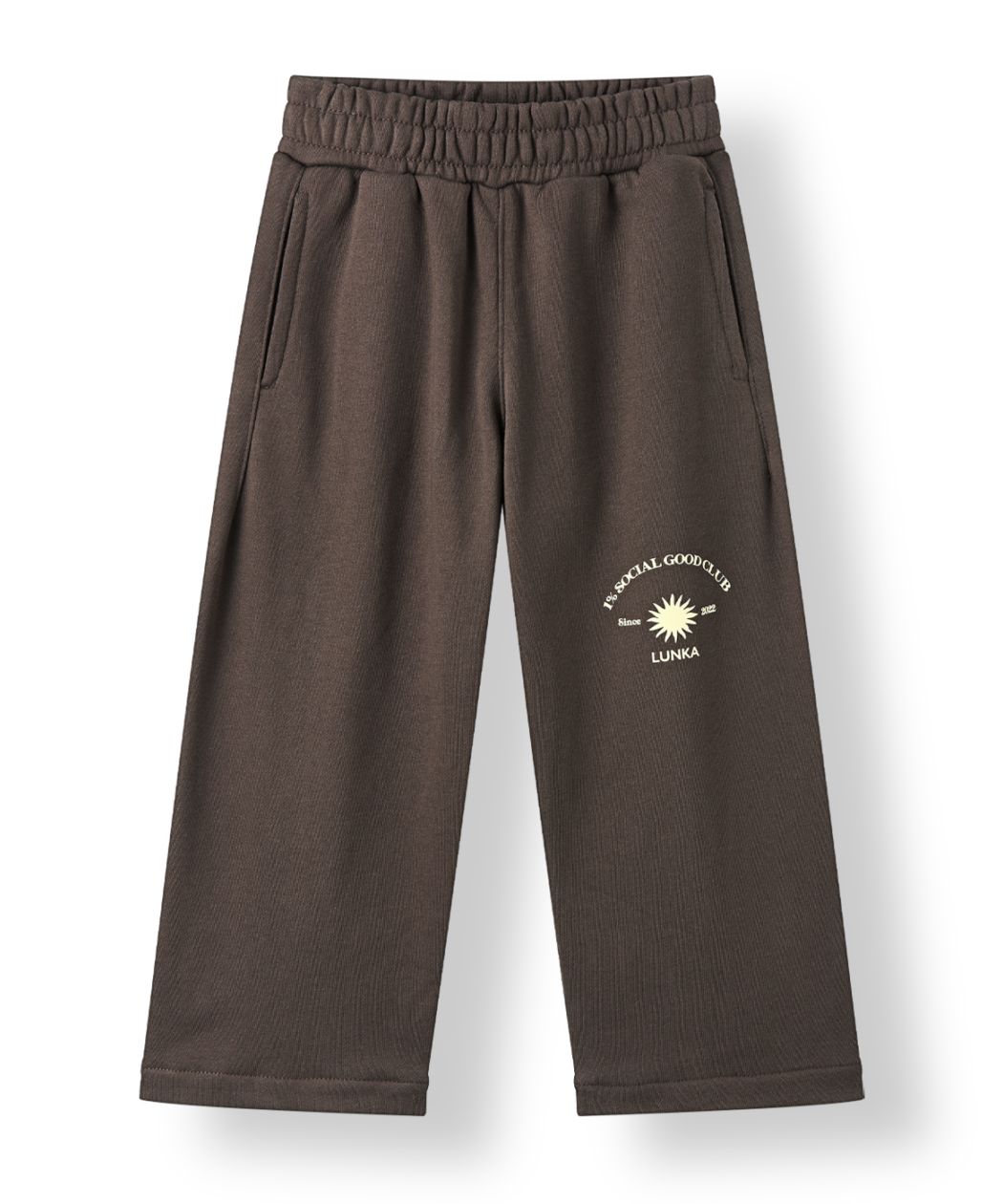 【LUNKA】 Sun Logo Sweat Pants（Kids）/Brown