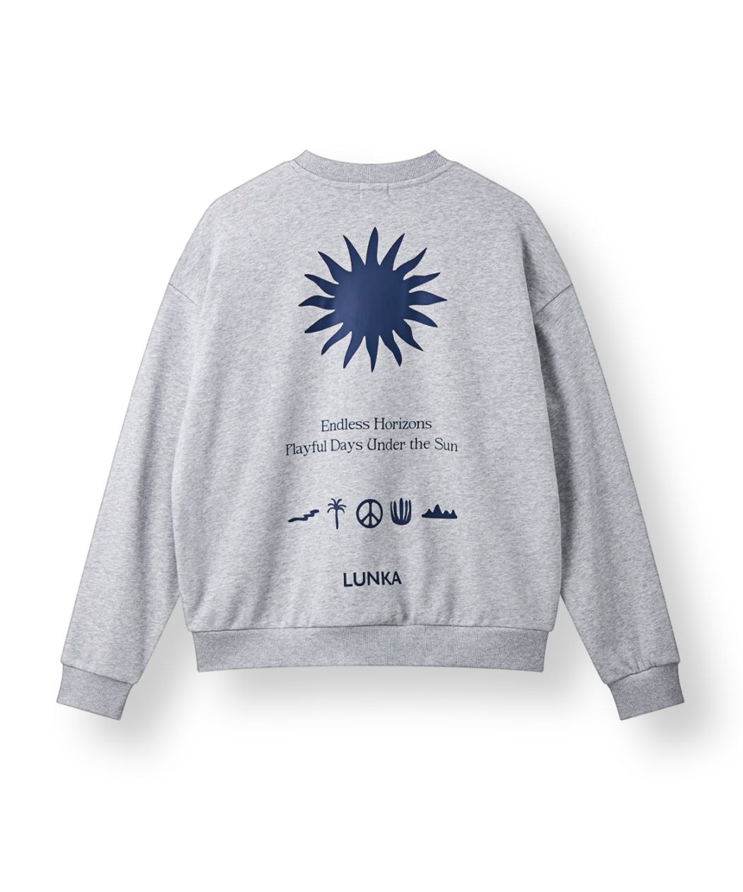 【LUNKA】 Sun Logo Sweat Shirt（Adult）/Gray