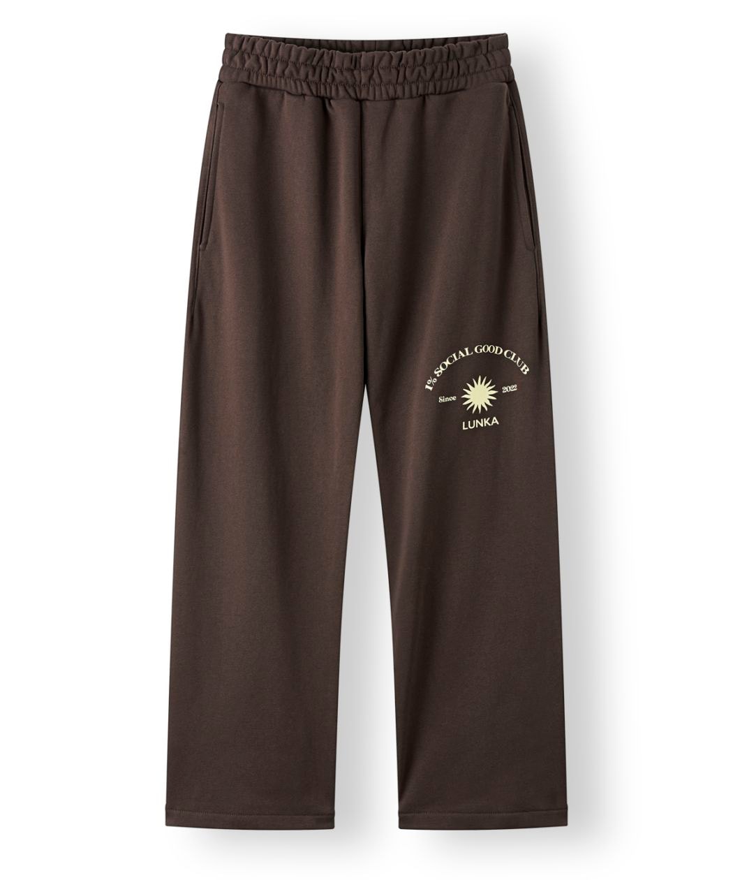 【LUNKA】 Sun Logo Sweat Pants（Adult）/Brown