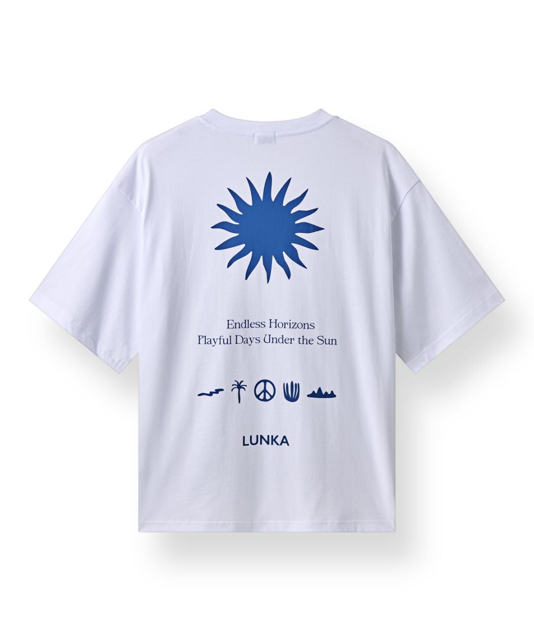 LUNKA Sun Logo T-Shirt(Adult)/White