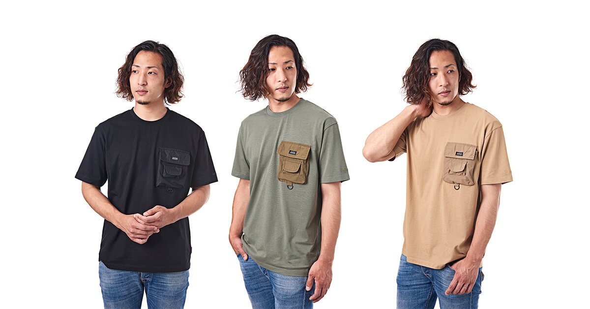 DリングポケットハーフスリーブTEE [Jackson Red tag Series