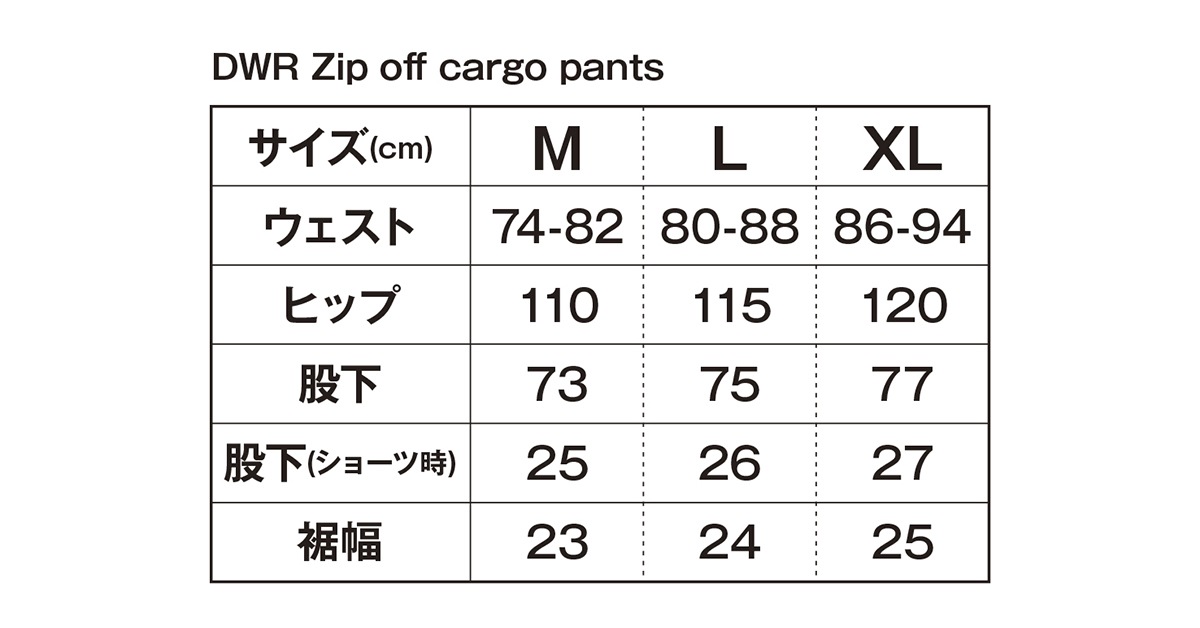 耐久撥水ジップオフカーゴパンツ [Jackson Red tag Series] | Apparel