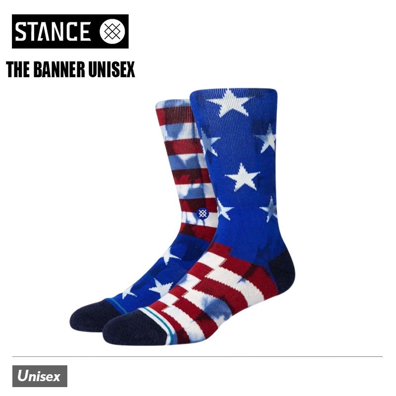 STANCE ������ ��˥��å��� ���å��� ���� �ǥ����� ���� �� ���åȥ� ������� ���å��� ��ʪ THE BANNER L������ 25.5-29.0cm ���롼 ��a556a21ban-22��