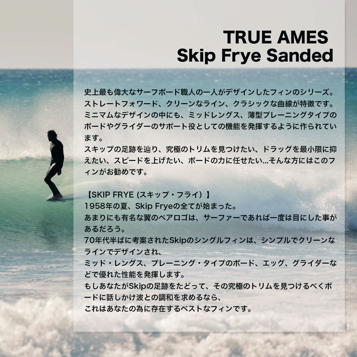 TRUE AMES トゥルーアムス サーフボード サーフィン ロング