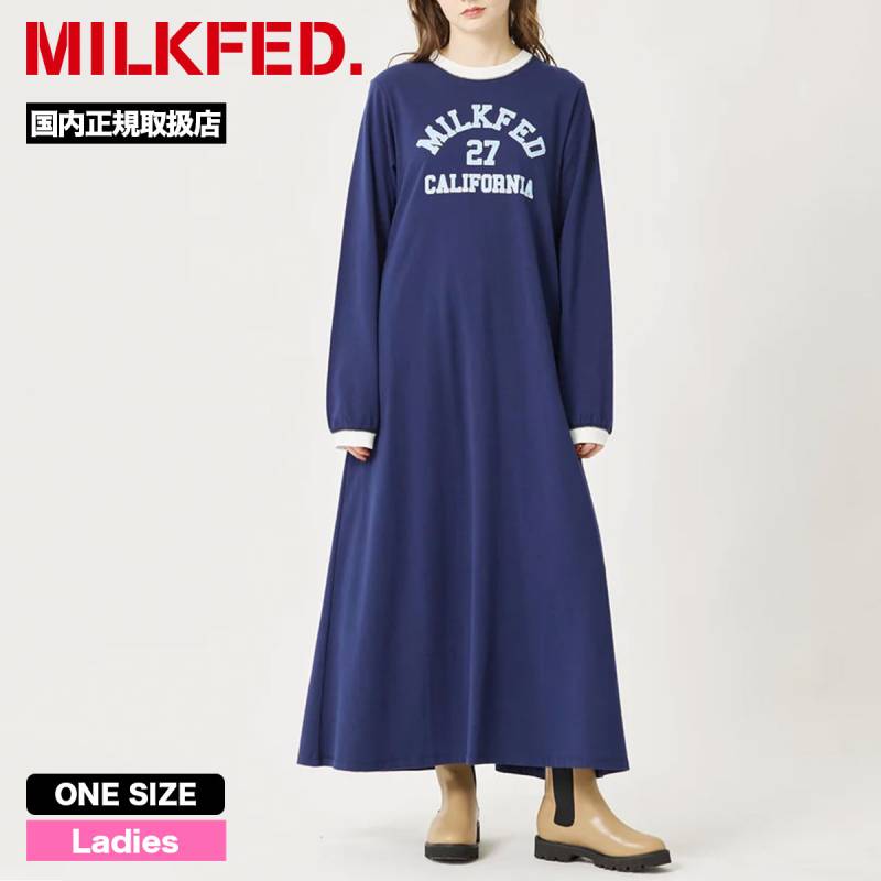 ミルクフェド ロングワンピース フリー 綿100% 新品タグ付き