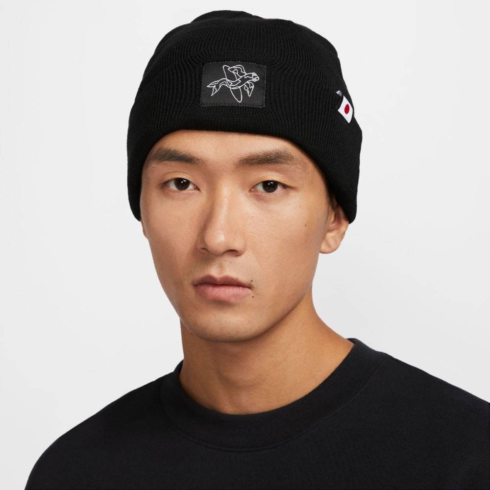 最終値下げ☆ナイキ NIKE ニット帽 ビーニー ブラック - メルカリ