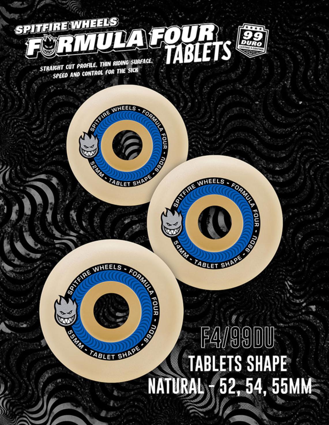 スピットファイア ウィール FORMULA FOUR F4 99DURO TABLETS 51/52/53