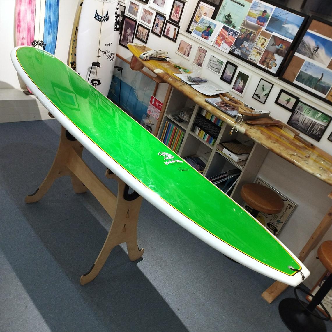 ロングボード ホワイト/グリーン サーフボード 中古 ユーズドボード ロングボード USED SURFBOARD