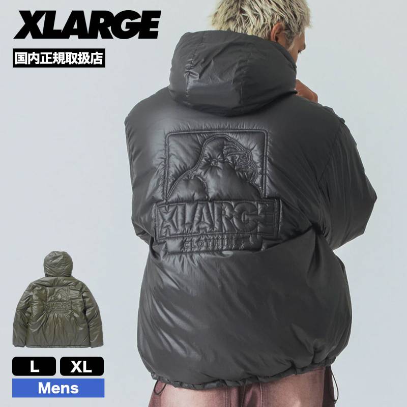 極美品 エクストララージ ラバーロゴ ダウンジャケット 黒 XL 極美品 エクストララージ ラバーロゴ ダウンジャケット 黒 XL