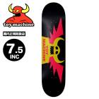 �ȥ��ޥ����� �������ȥܡ��� �����ܡ� �ǥå� 7.5inc �Ҷ� ���å� �������ȥǥå� �͵��֥��� Toy Machine Skateboard | WINGED��BRDTM1317KK��