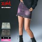 ��50%OFF SALE��X-GIRL | LOW RISE DENIM MINI SKIRT��105251032002��