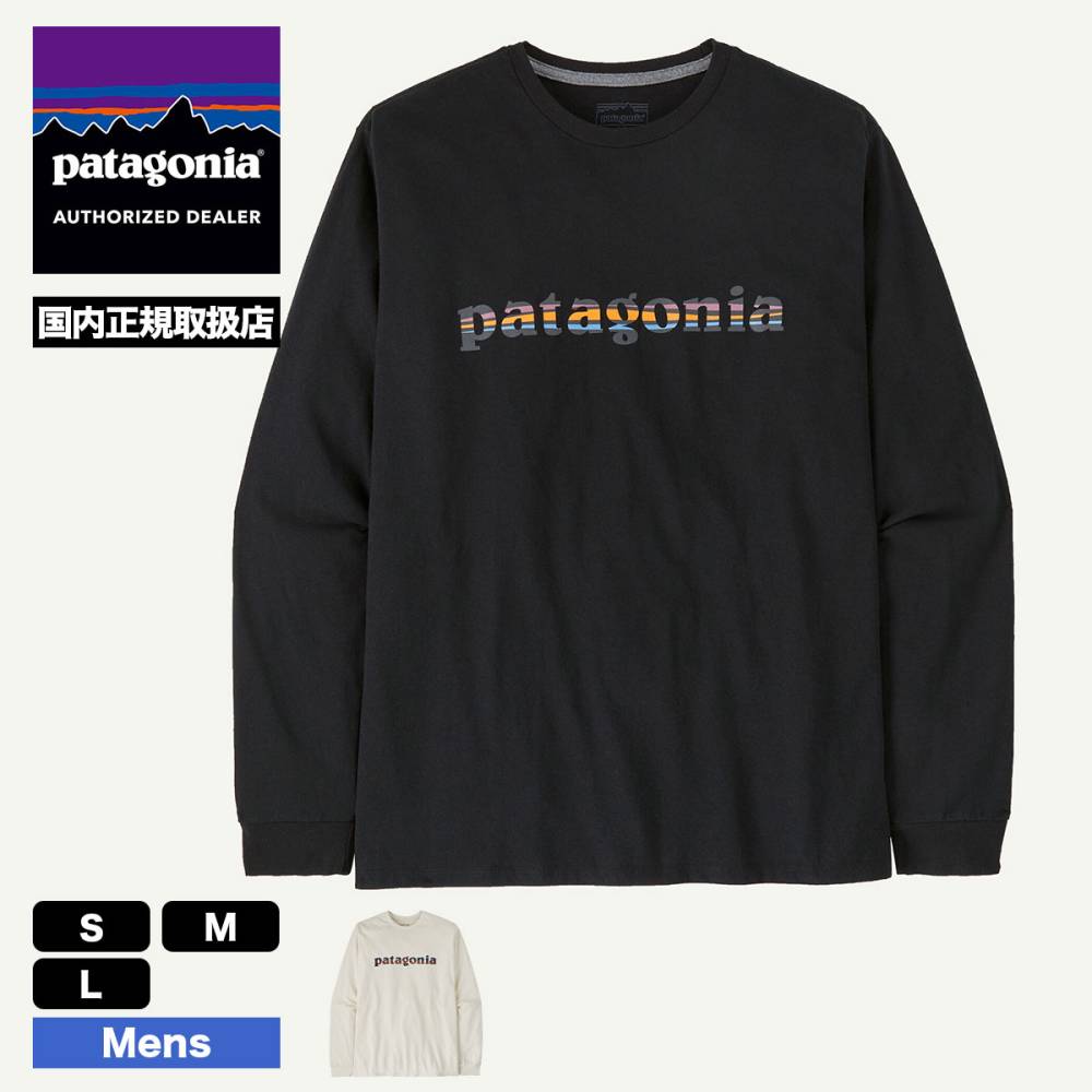 ��20%OFF ���ꥢ��󥹥�����ۥѥ����˥� Patagonia ��� ����T Ĺµ T����� ���󥰥��꡼�� �ȥåץ� ���� ����ץ� �����ե��� ��� �����ȥɥ� ������ �͵��֥��� ���� | Men's Long-Sleeved '73 Text Logo Responsibili-Tee��37780�� 