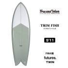 ڥڥץ饤ۥեܡ ե 鿴   եå ĥ 5.11 ե ӥʡ ȥեå ̵ jack ꥸʥ ֥ ե꡼ɥ | FREE AND WAVE TRIM FISH 5'11FW0052 (JACK)