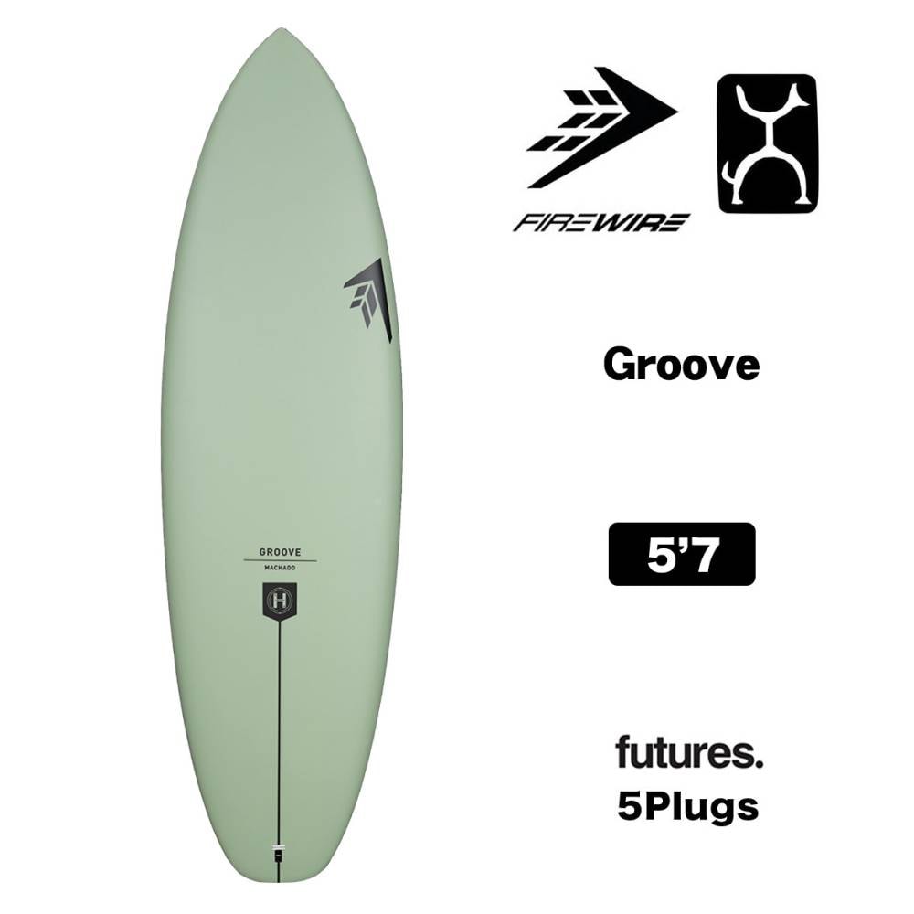 ե䡼磻䡼 եܡ 롼 硼ȥܡ ե 5.7  ޥ futures ͵ǥ 2025 谷Ź Firewire Surfboards | Groove Rob Machado 5'7EPS