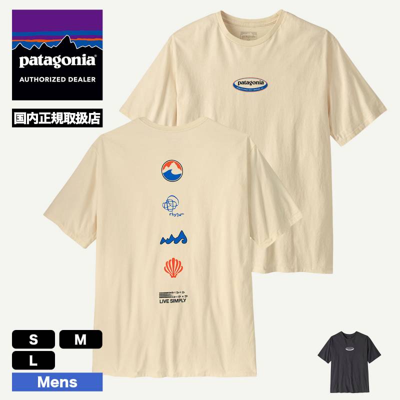 Patagonia パタゴニア メンズ 半袖Tシャツ ラウンドロゴ