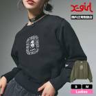 å ǥ å ȥ졼ʡ 硼Ⱦ ե 2 S M ȥ꡼ȿ͵֥ X-GIRL 2025  | FACE ROUNDED SQUARE SWEAT TOP105253012002