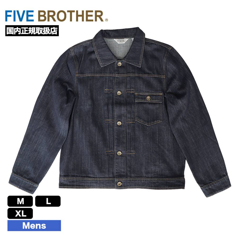 FIVE BROTHER ե֥֥饶 ǥ˥ॸ㥱å  ǥ ǥ˥ M L XL ͵֥   2025 | DENIM JACKET152590