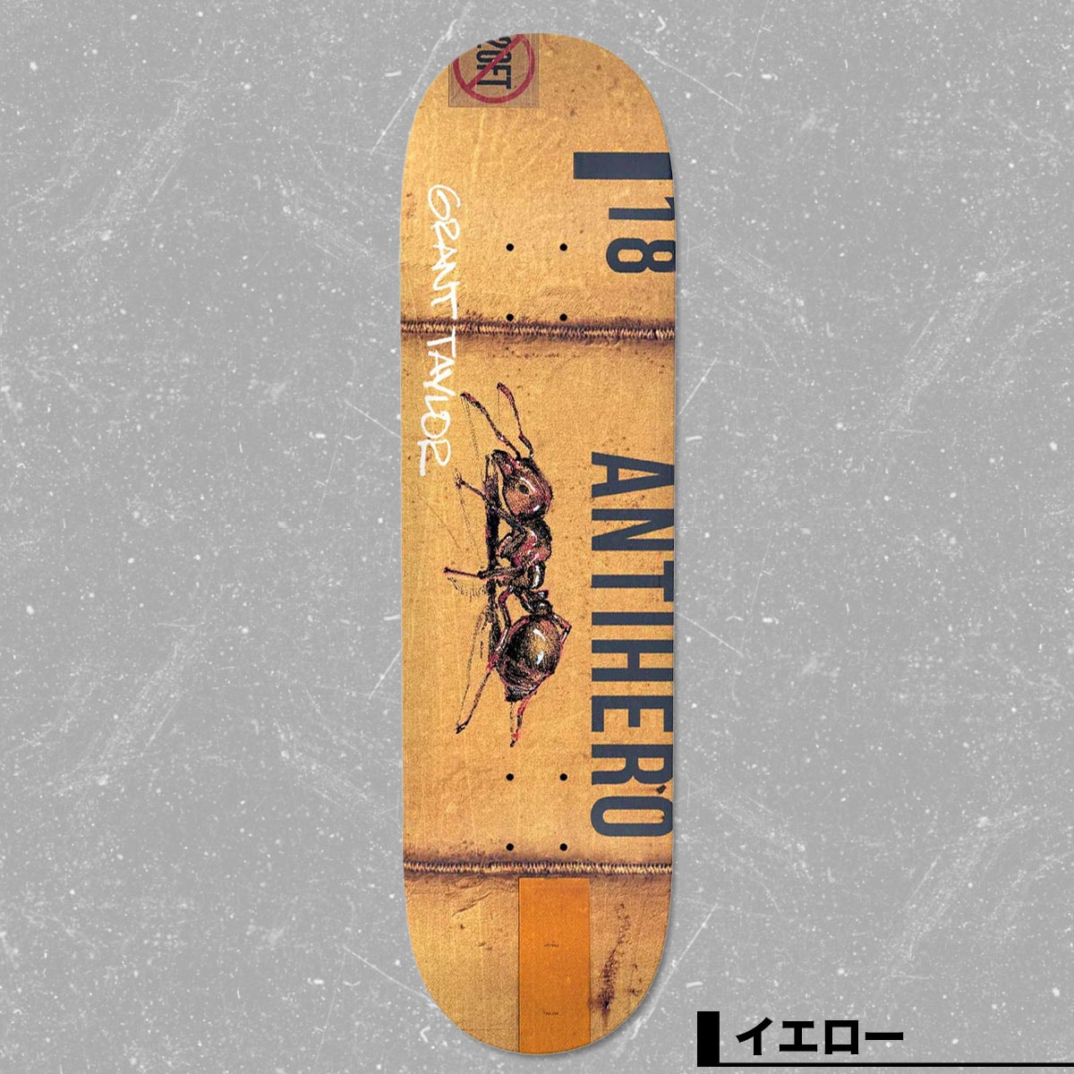 アンチヒーロー スケートボード スケボー デッキ イエロー 蟻