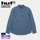 ��20%OFF �������HUF �ϥ� �ǥ˥� Ĺµ����� ��� ��ǥ����� ���� �ɽ� �������ȥܡ��� ���������� �͵��֥��� ���� ���� 2025 | WORLDWIDE CLOTHIERS DENIM SHIRT��BU00255��