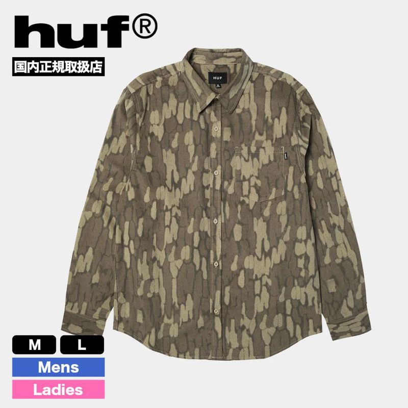 HUF ϥ Ĺµ  ǥ ǥ  ȥܡ  ͵֥   2025 | WARPED CAMO CORDUROY SHIRTBU00256
