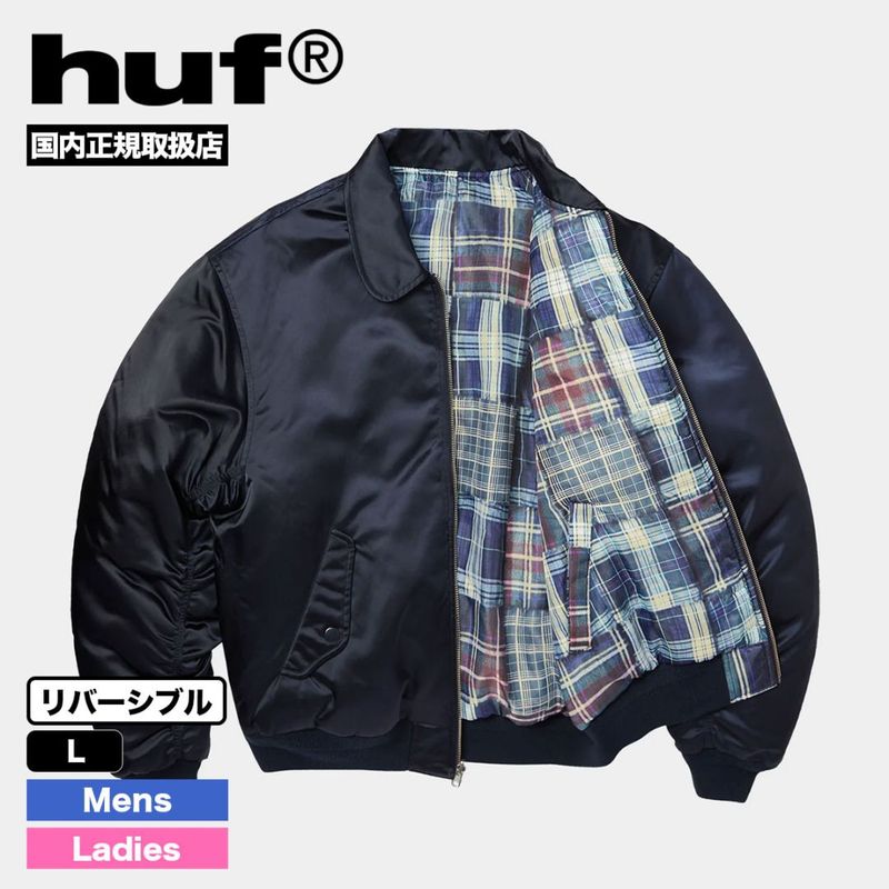 HUF ϥ 㥱å    ǥ С֥  L ȥܡ  ͵֥   2025 | CLOTHIERS REVERSIBLE FLIGHT JACKETJK00491