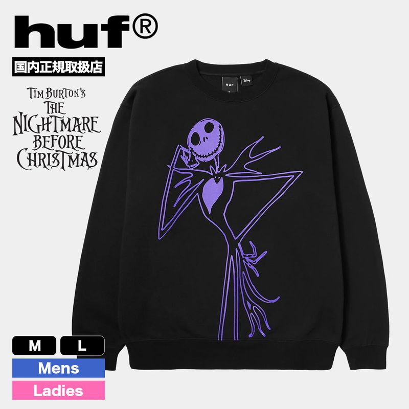 HUF ϥ å ȥ졼ʡ   ǥ ʥȥᥢ   M L ȥܡ  ͵֥   2025 | JACK SKELLINGTON CREWPF00803