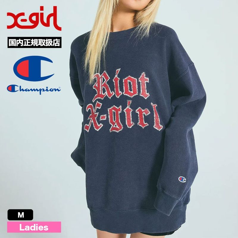 å ԥ å ȥ졼ʡ ȥåץ ǥ С ԡ M ȥ꡼ȿ͵֥ X-GIRL  2025  | X-girl  Champion105254012022