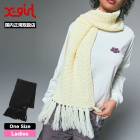 ��30%OFF ������ۥ��å��������� �ޥե顼 �˥åȥ������� �ե�� ��2�� �̶� �̳� �ץ쥼��� ���ȥ꡼�ȿ͵��֥��� X-GIRL ���� 2025 ���� | RUBBER PATCH KNIT SCARF��105254054003��