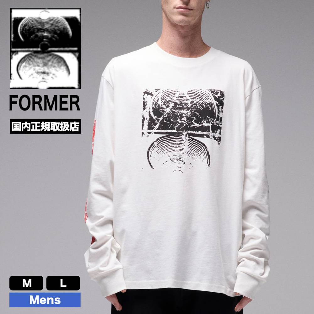 ��30%OFF ���ꥢ��󥹥�����ۥե����ޡ� ��� ����T ĹµT����� �ȥåץ� ���� ����ե��å� M L �����ե��� ���ȥ꡼�� �͵� �֥��� FORMER 2025 ���� | ODE LS T-SHIRT��FTE-25406��