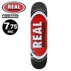 REAL SKATEBOARD | TEAM CLASSIC OVAL DECK 7.75inc��10021ZZ08400��