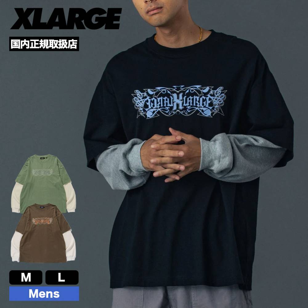 �������ȥ�顼�� ��� ĹµT����� ����T �ȥåץ� �Ť��� �쥤�䡼�� ��3�� M L ���ȥ꡼�� �͵��֥��� XLARGE ���� 2026 ���� | LAYERED L/S TEE��101261011011��