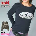 X-GIRL | OVAL LOGO PATCH L/S COMPACT TOP��105261011020��
