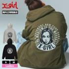 XGIRL |CIRCLE MESSAGE AND FACE ZIP UP SWEAT HOODIE��105261012016��