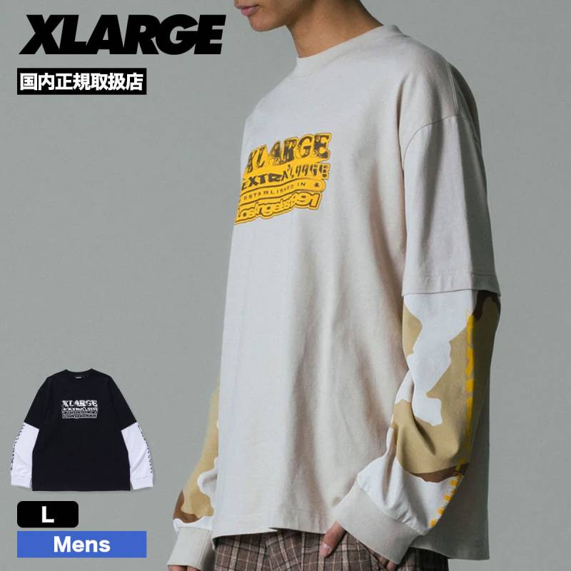 30%OFF サマーセール】 XLARGE | EXTRALARGE LAYERED L/S TEE