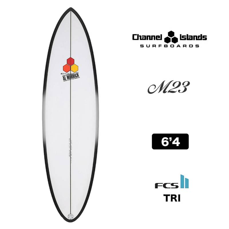 CHANNEL ISLANDS M23 サーフボード 6'4 FCS2 TRI ハイブリッド