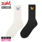��40%OFF ���ꥢ��󥹥������ X-GIRL  | GRADATION BUTTERFLY SOCKS��105262054008��