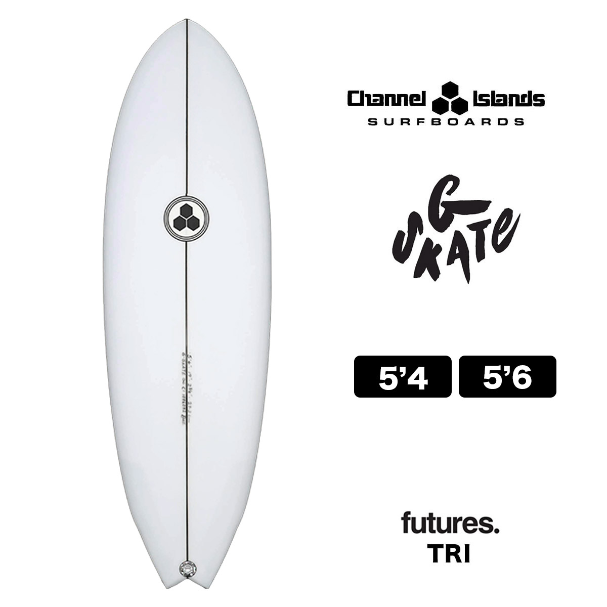 CHANNEL ISLANDS G SKATE サーフボード ジースケート スワローテール