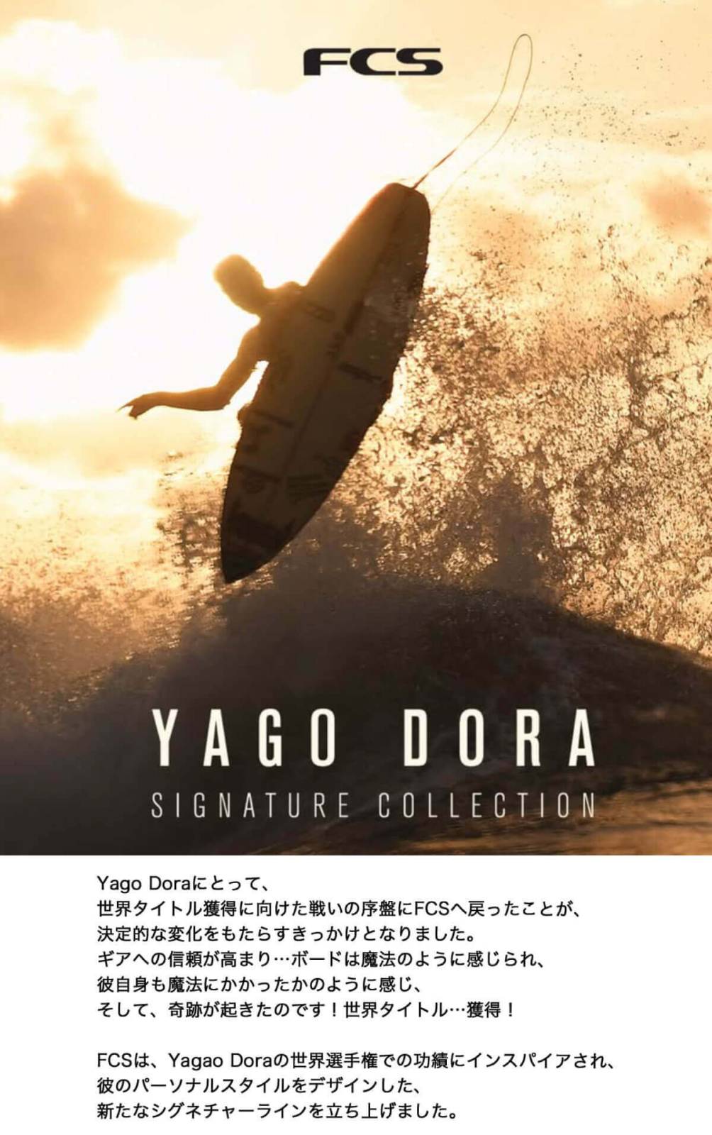 FCS2 フィン FCS II Yago Dora Signature PC Tri Fin Set エフシーエス